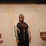 Pictures of the Asian Championship medal presentation to Asal Kadkhodaei