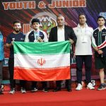 Pictures of the presentation of the World Medal to Abolfazl Zare