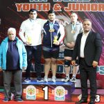 Images from the 102 kg medal ceremony at the World Championships in the presence of Dr. Anoushirvani
